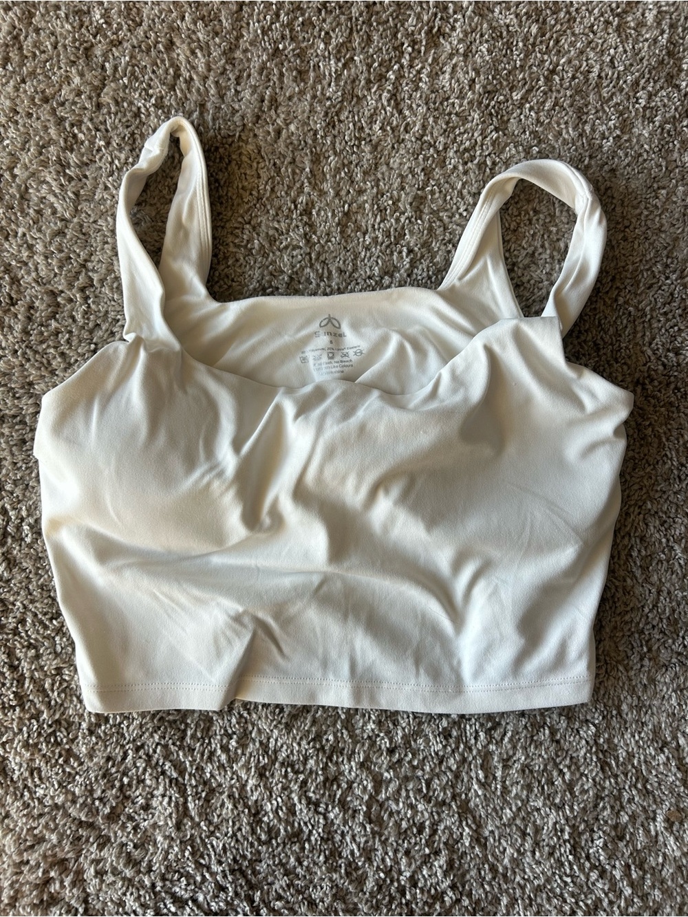 Everyday Seamless White Crop Bralette - Unbranded